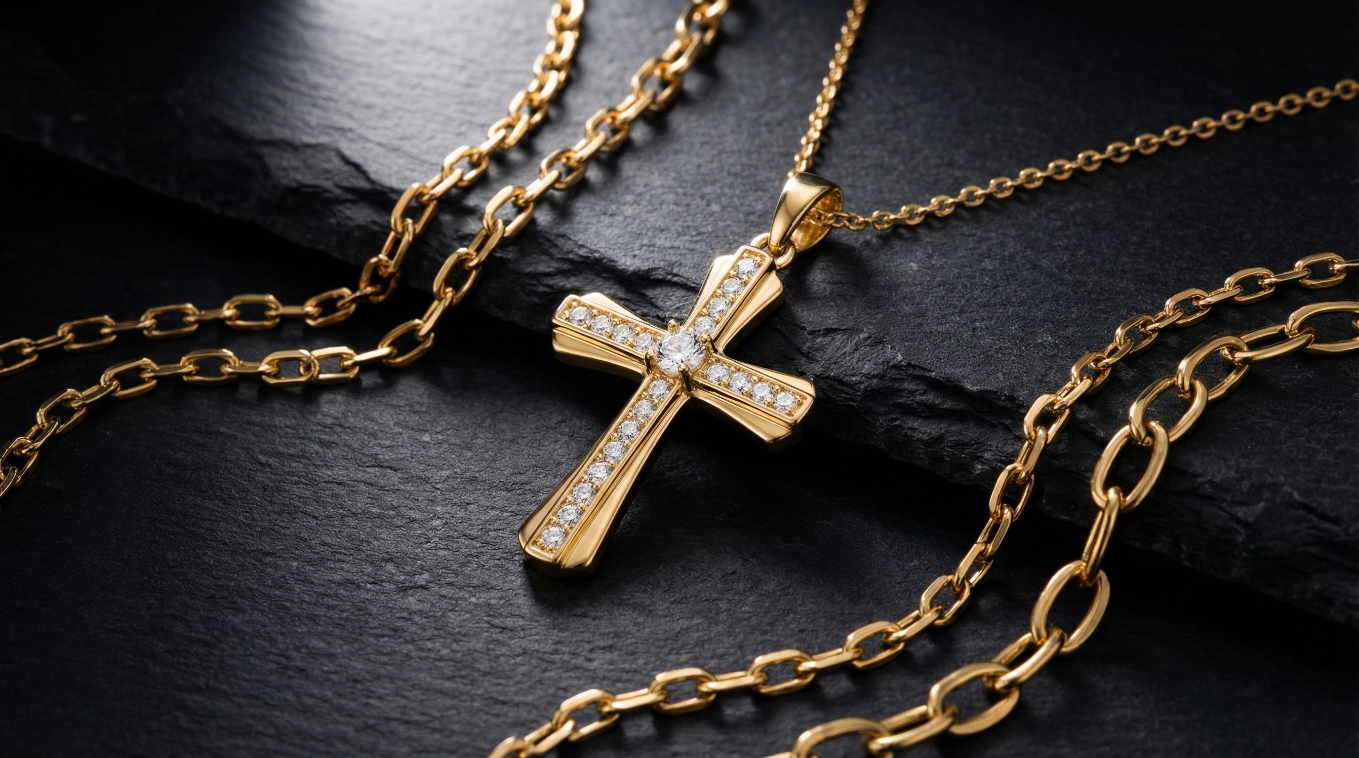 unique mens gold pendants - hero image