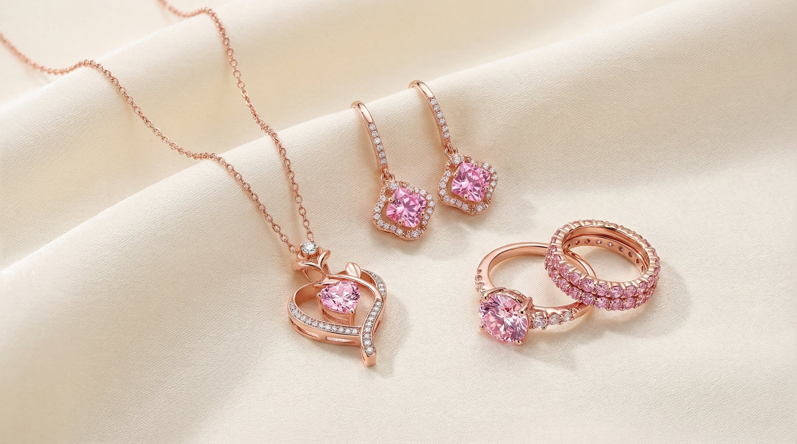 women's necklace and earring set - hero image