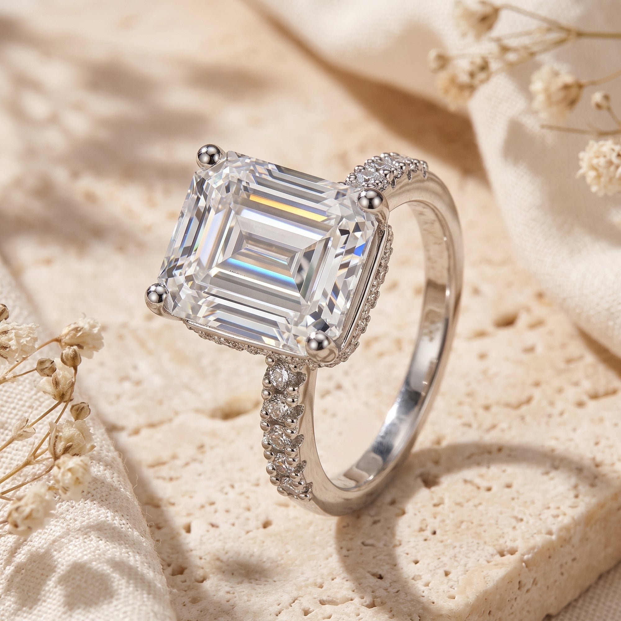 The Emerald Solitaire Ring
