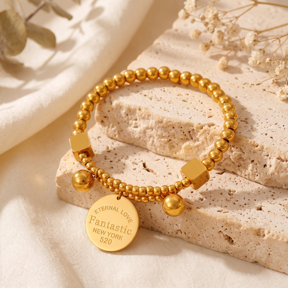 The Eternal Disc Beaded Bracelet