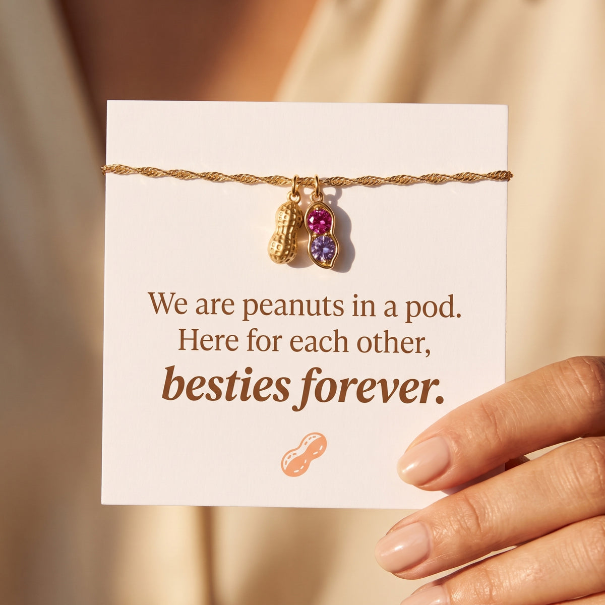 The Peanut Pod Charm Bracelet