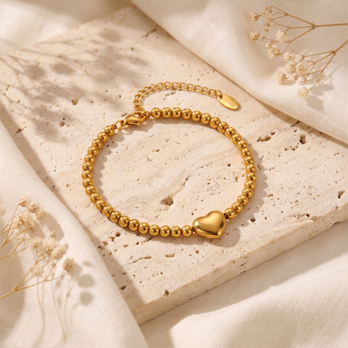 The Beaded Heart Bracelet