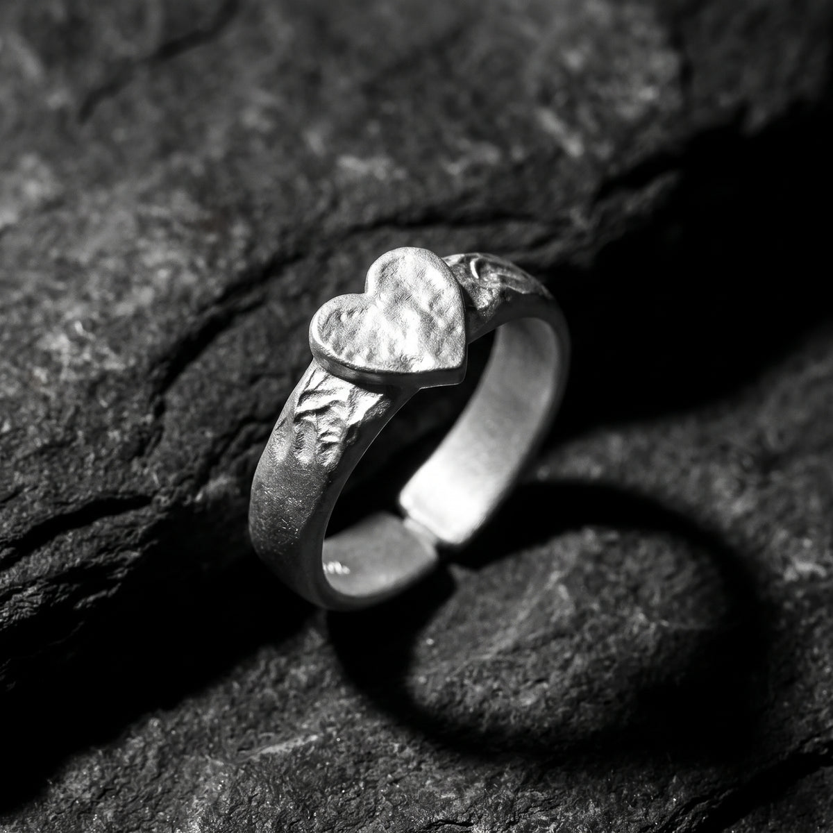 The Hammered Heart Ring