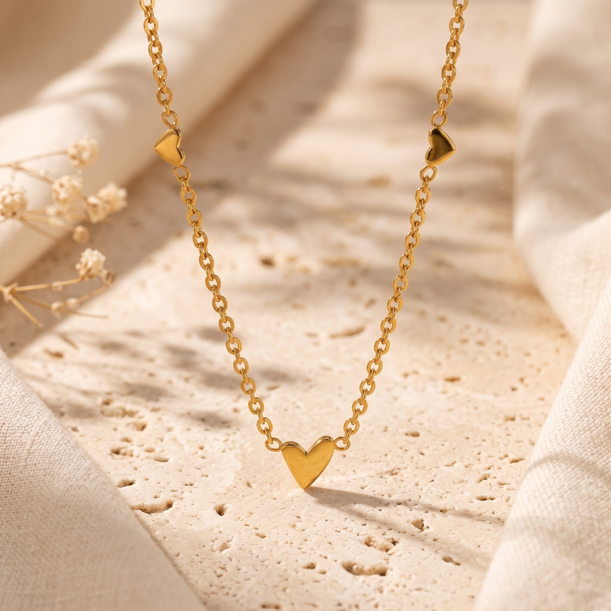 The Amora Heart Station Necklace
