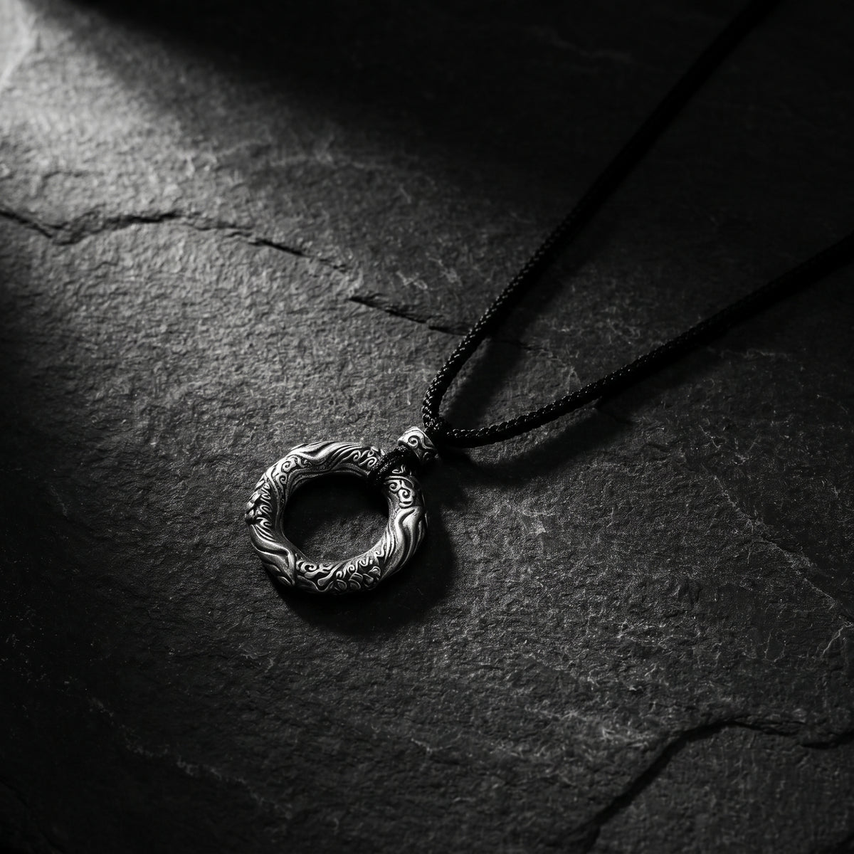 The Carved Circle Necklace