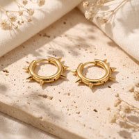 The Spiked Huggie Earrings
