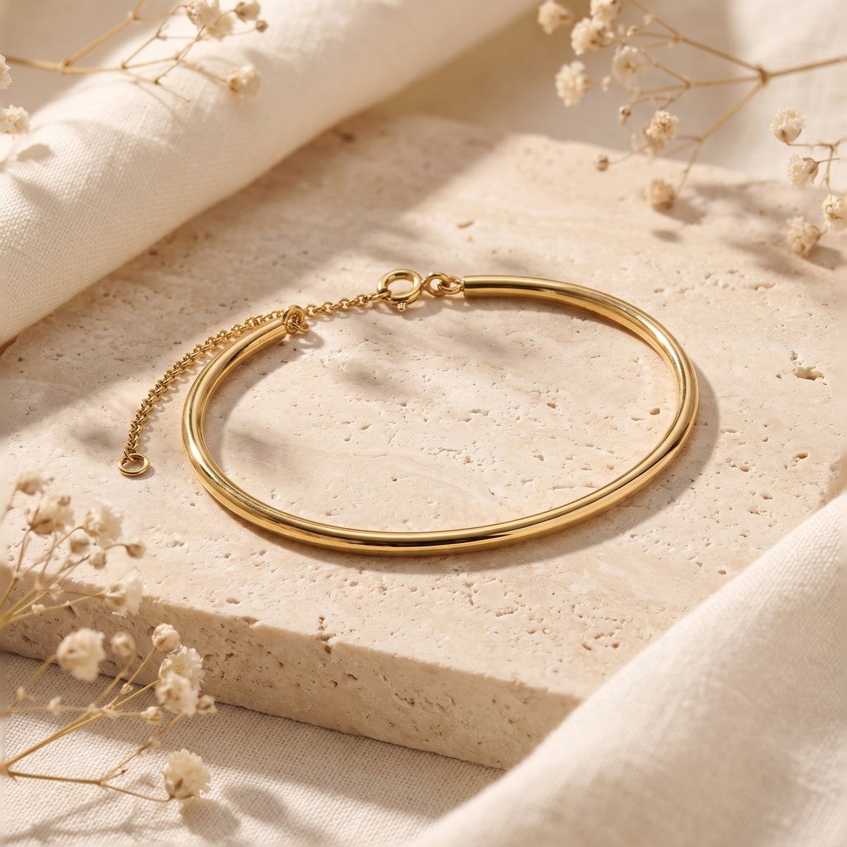 The Sleek Arc Half-Bangle Bracelet