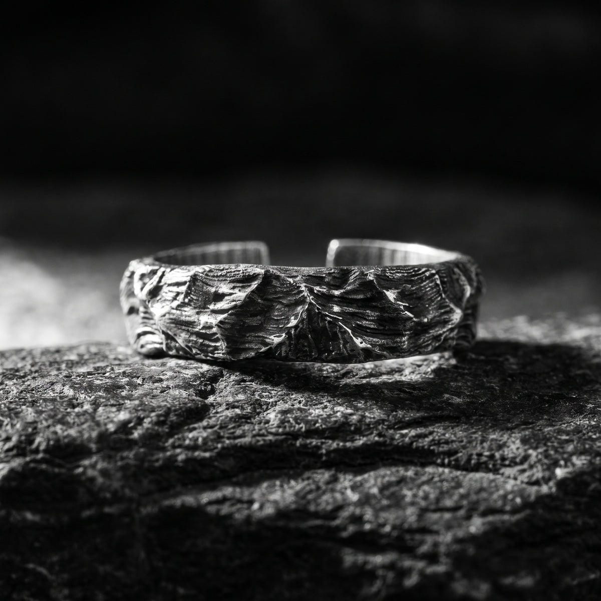 The Terrain Carved Open Ring