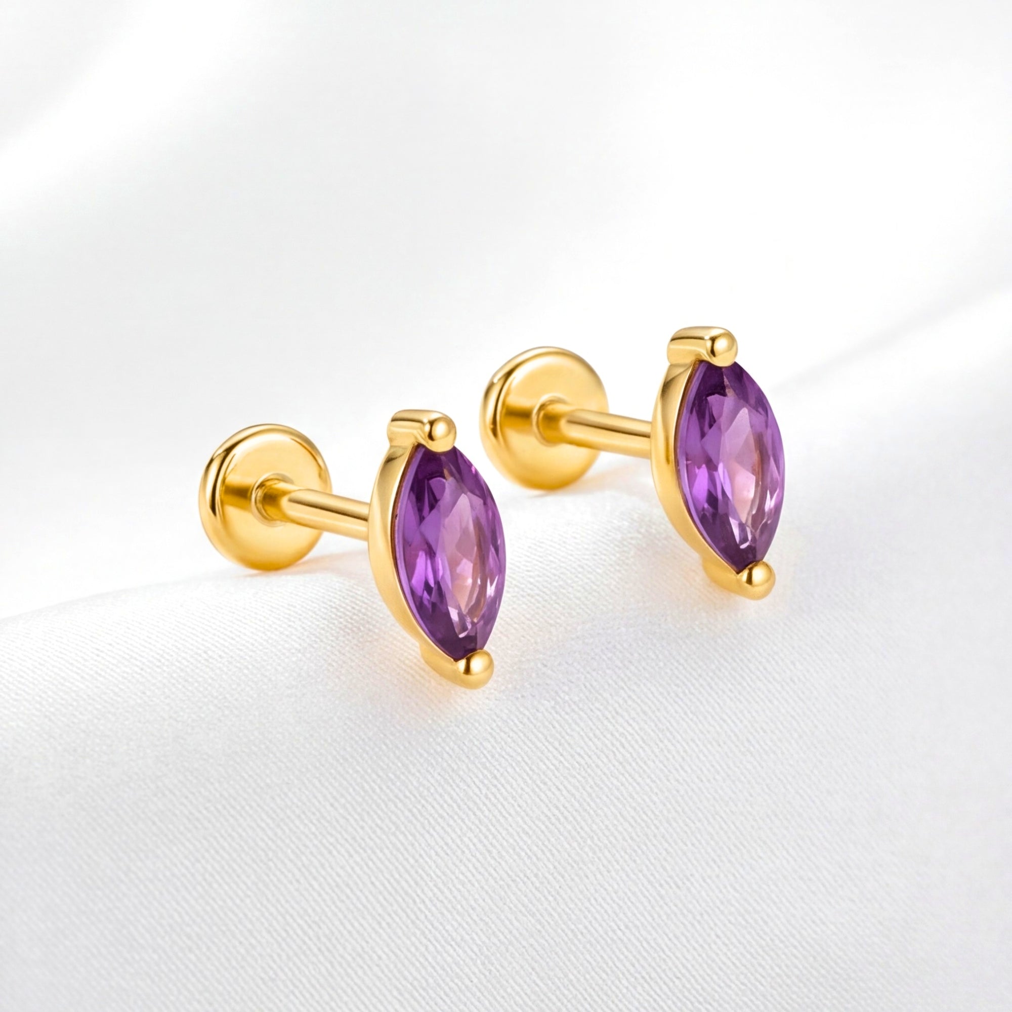 The Marcella Studs - 18K Gold Vermeil