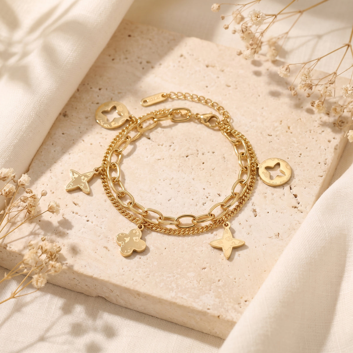 The Iconic Clover Charm Bracelet