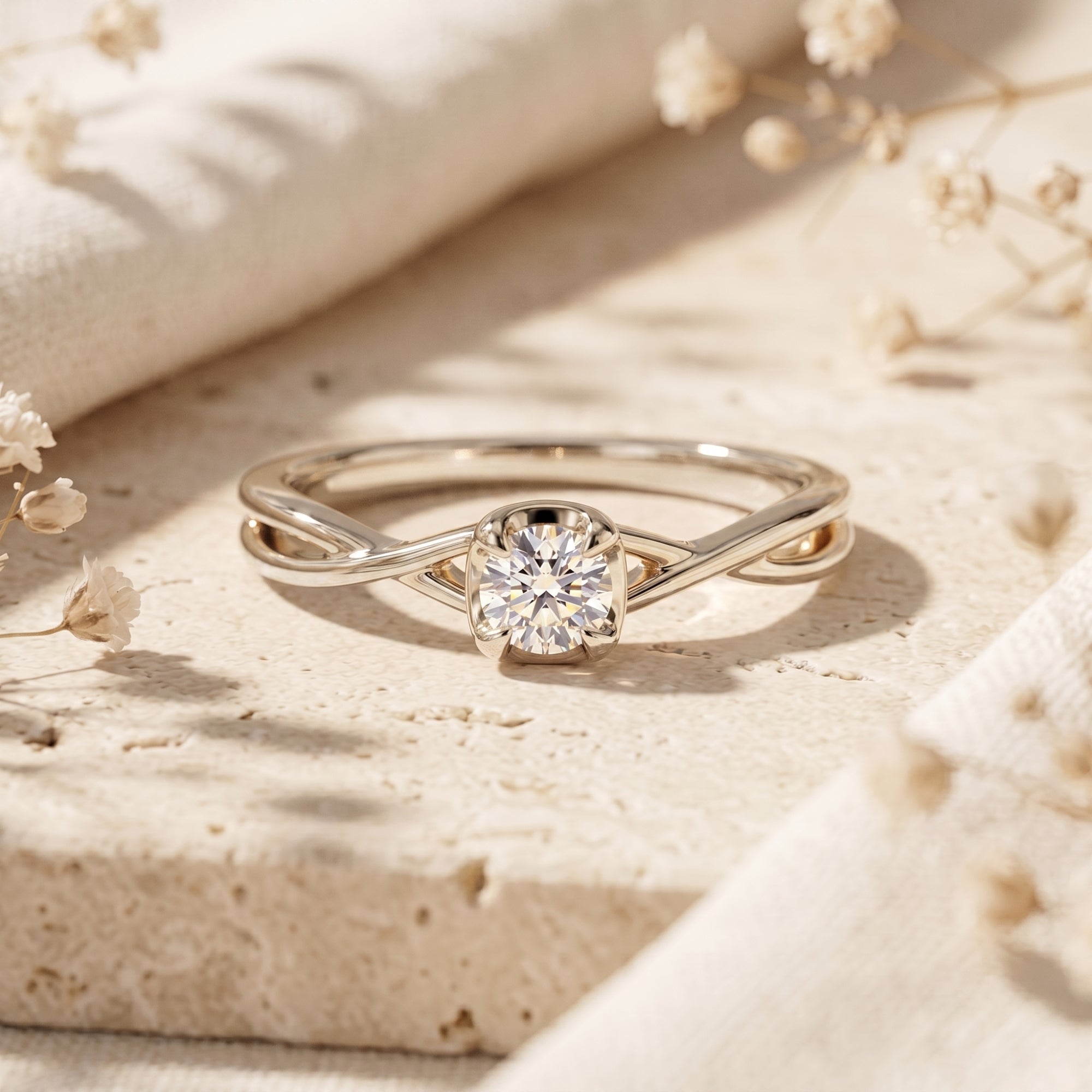 The Calydonia Moissanite Ring