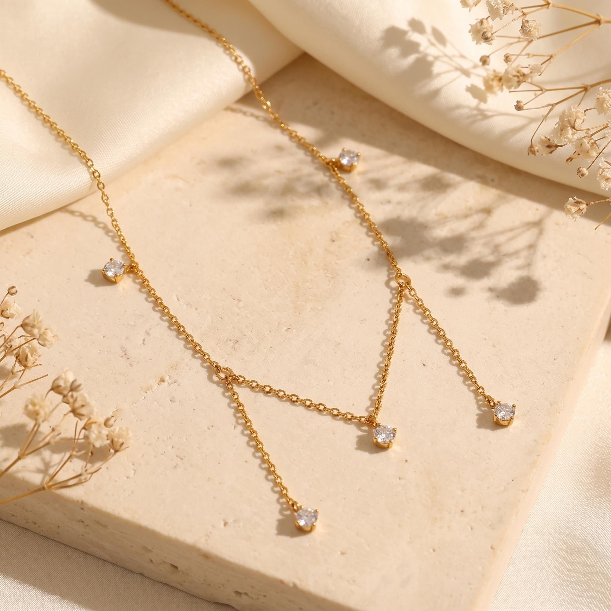 The Shimmering Dewdrop Necklace