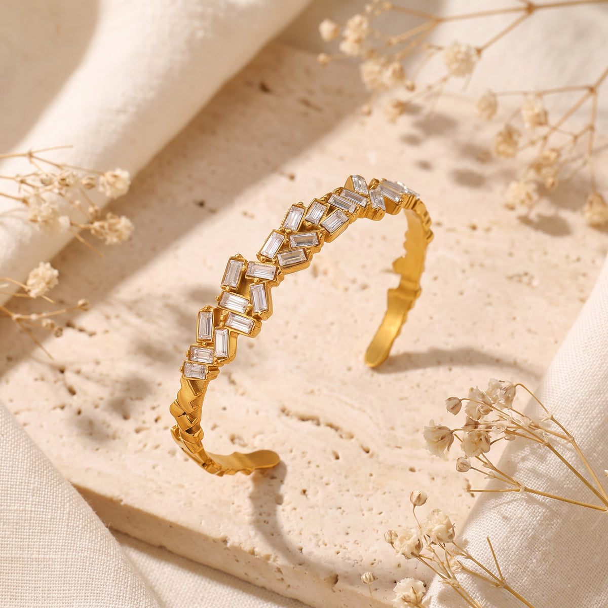 The Baguette Zigzag Cuff Bracelet