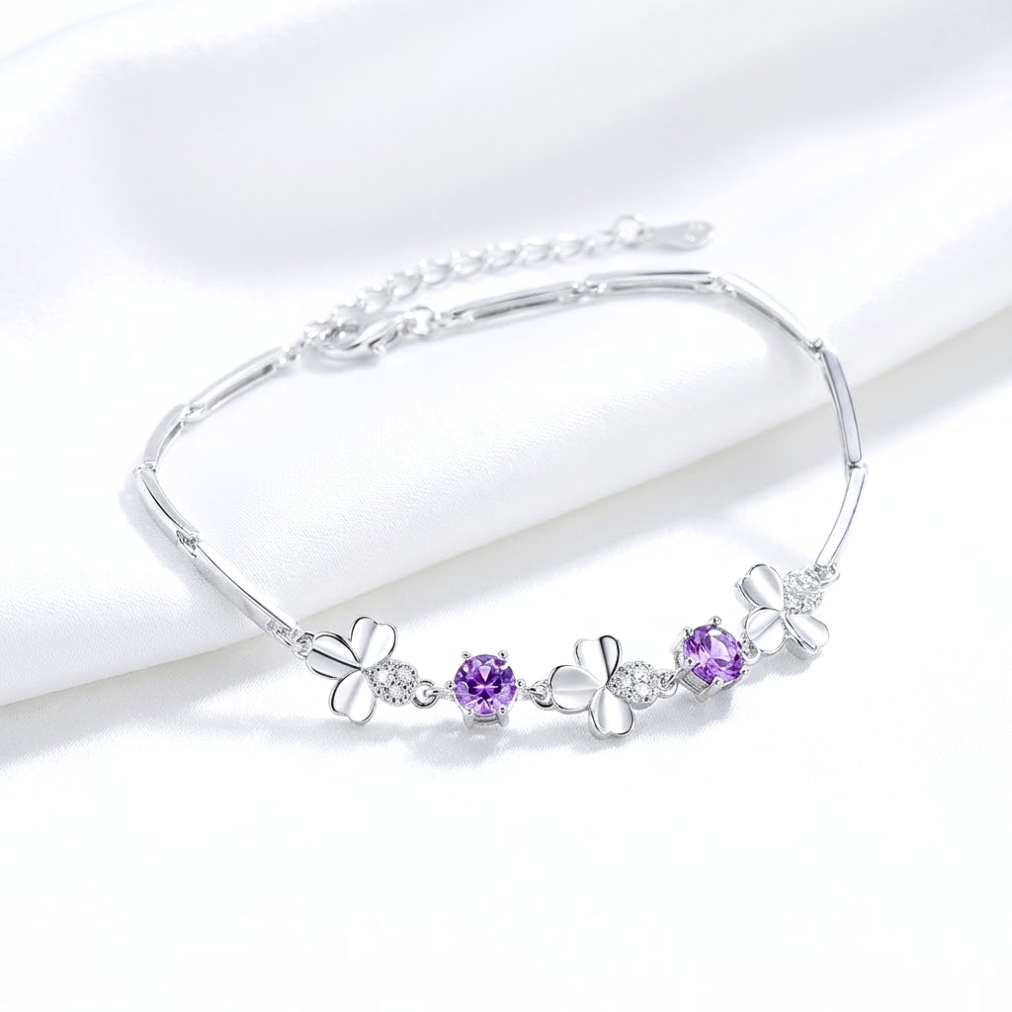 The Amoret Clover Bracelet - S925 Sterling Silver