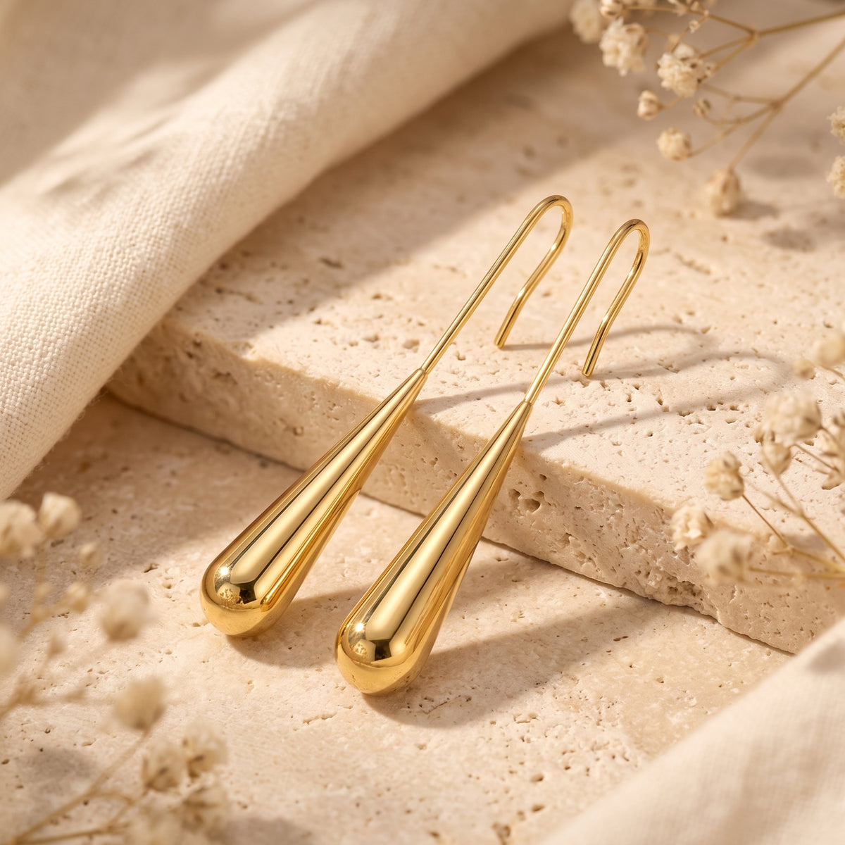 The Tapered Teardrop Earrings