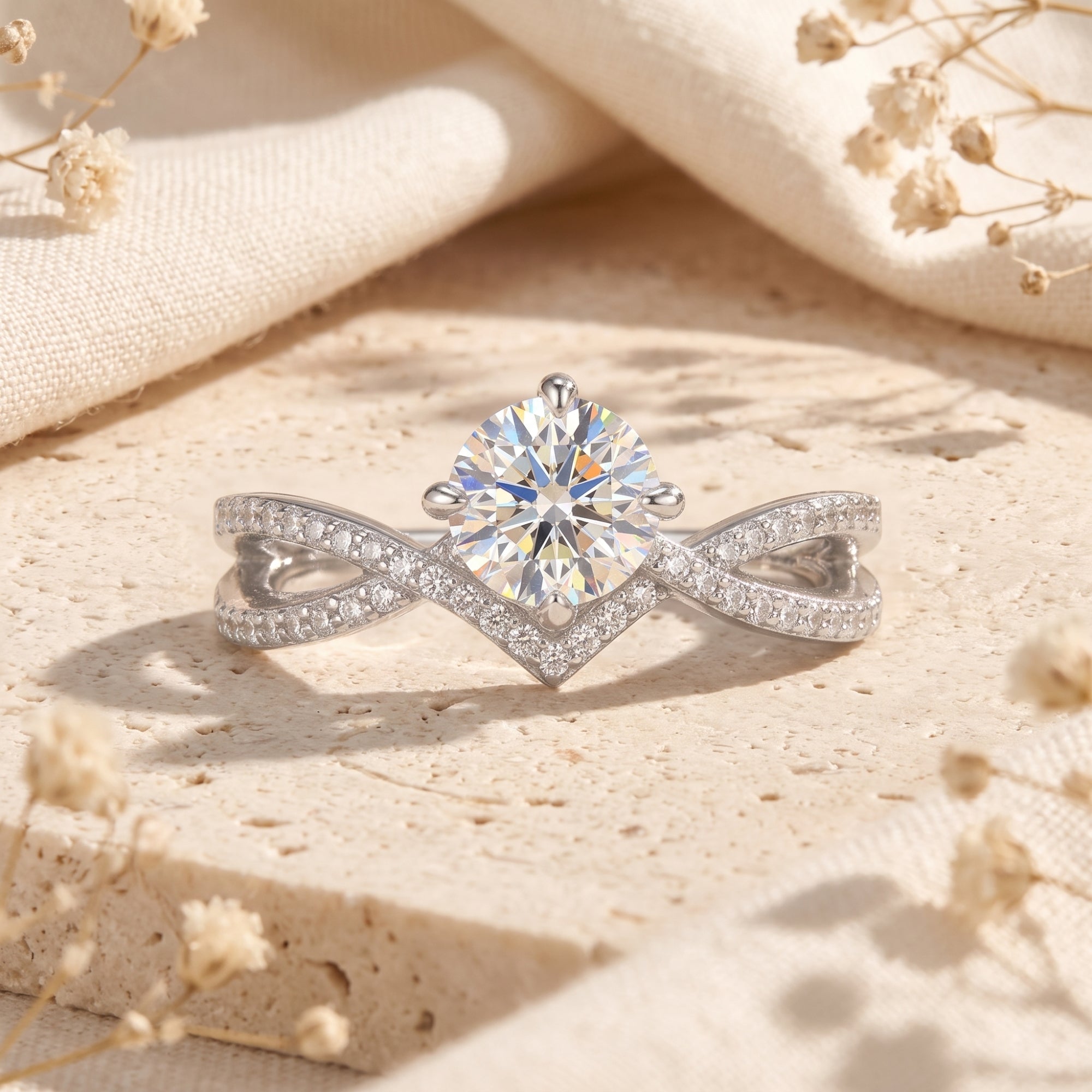 The Aria Infinity Solitaire Ring