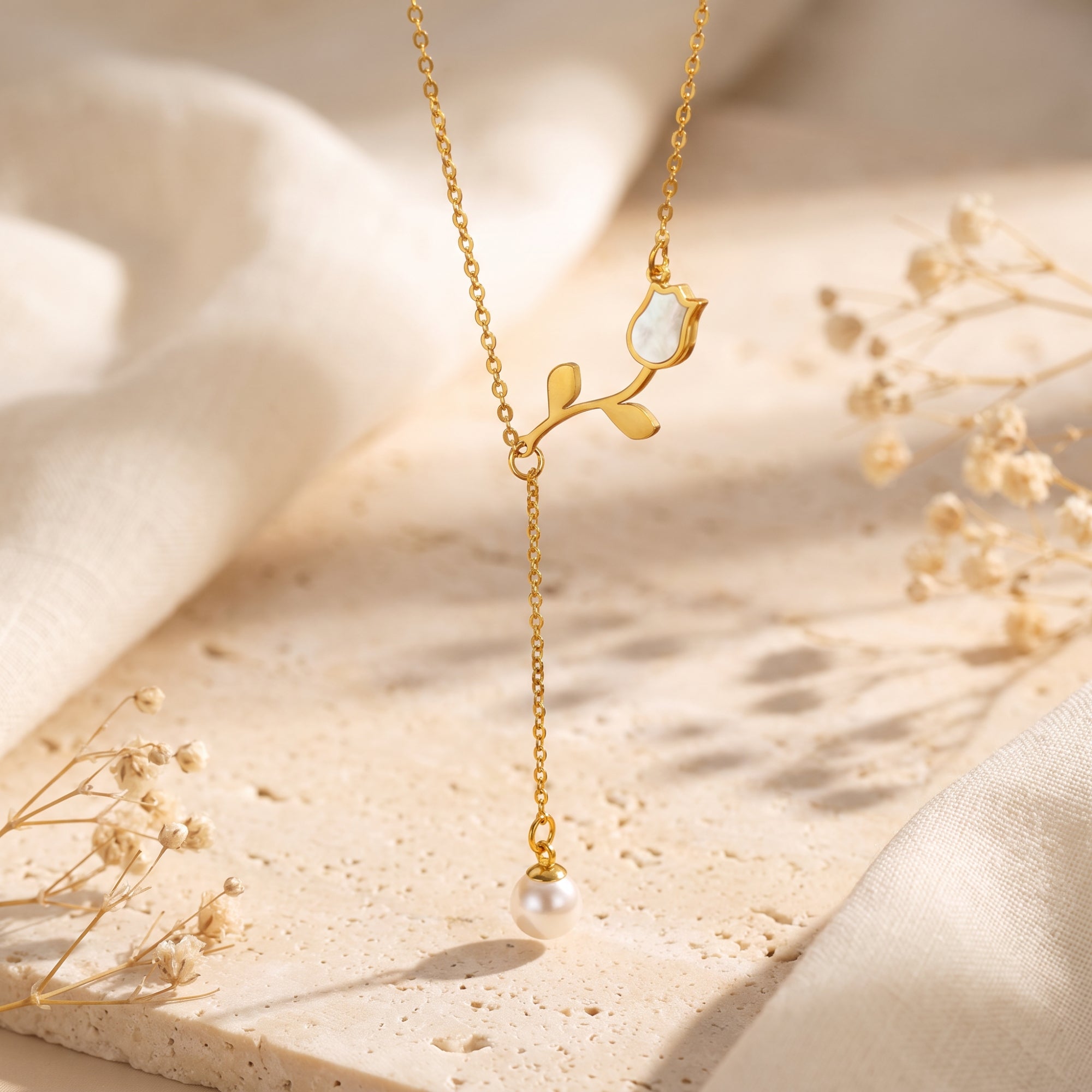 The Tulip Lariat Necklace