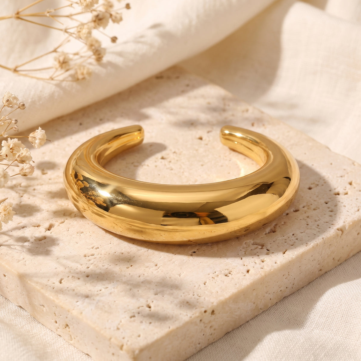 The Sculpted Dome Cuff Bracelet