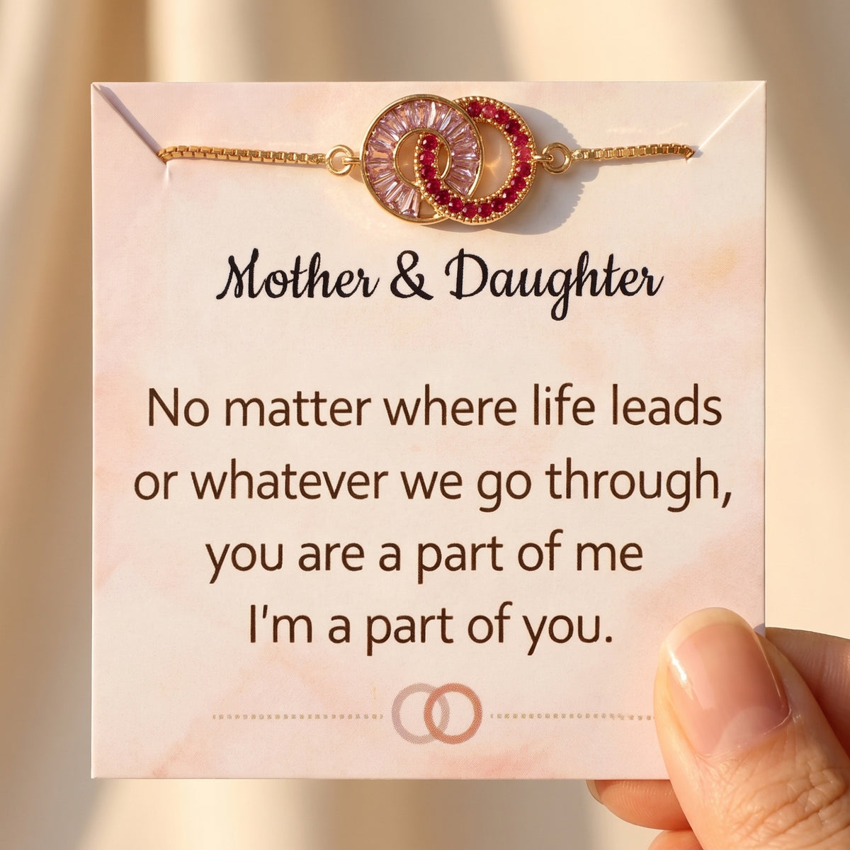 The Linked Circle Birthstone Bracelet