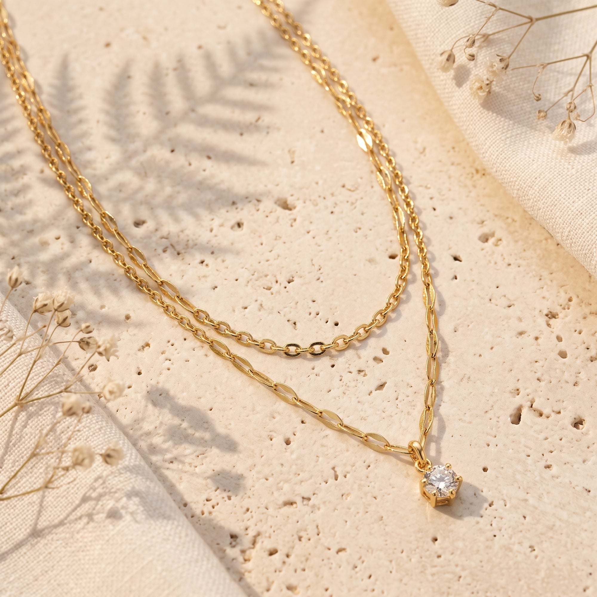 The Layered Solitaire Necklace
