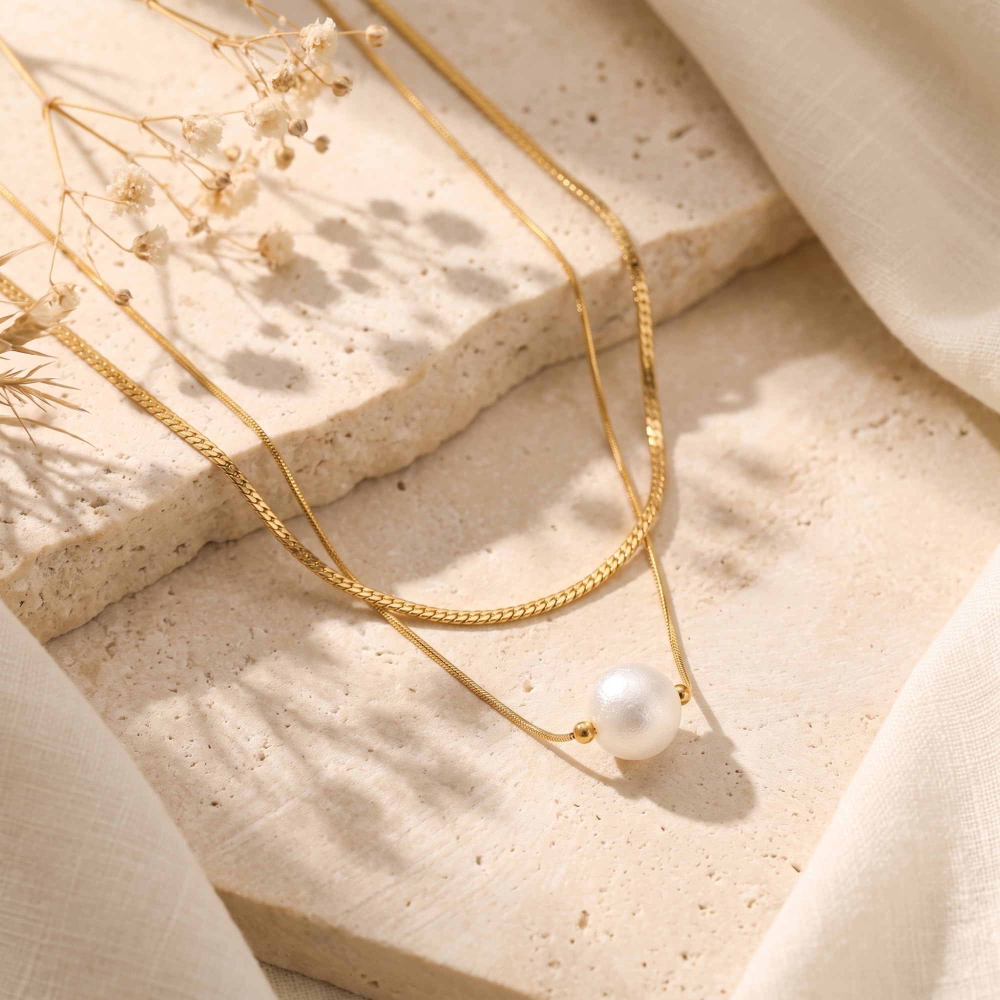 The Layered Pearl Necklace