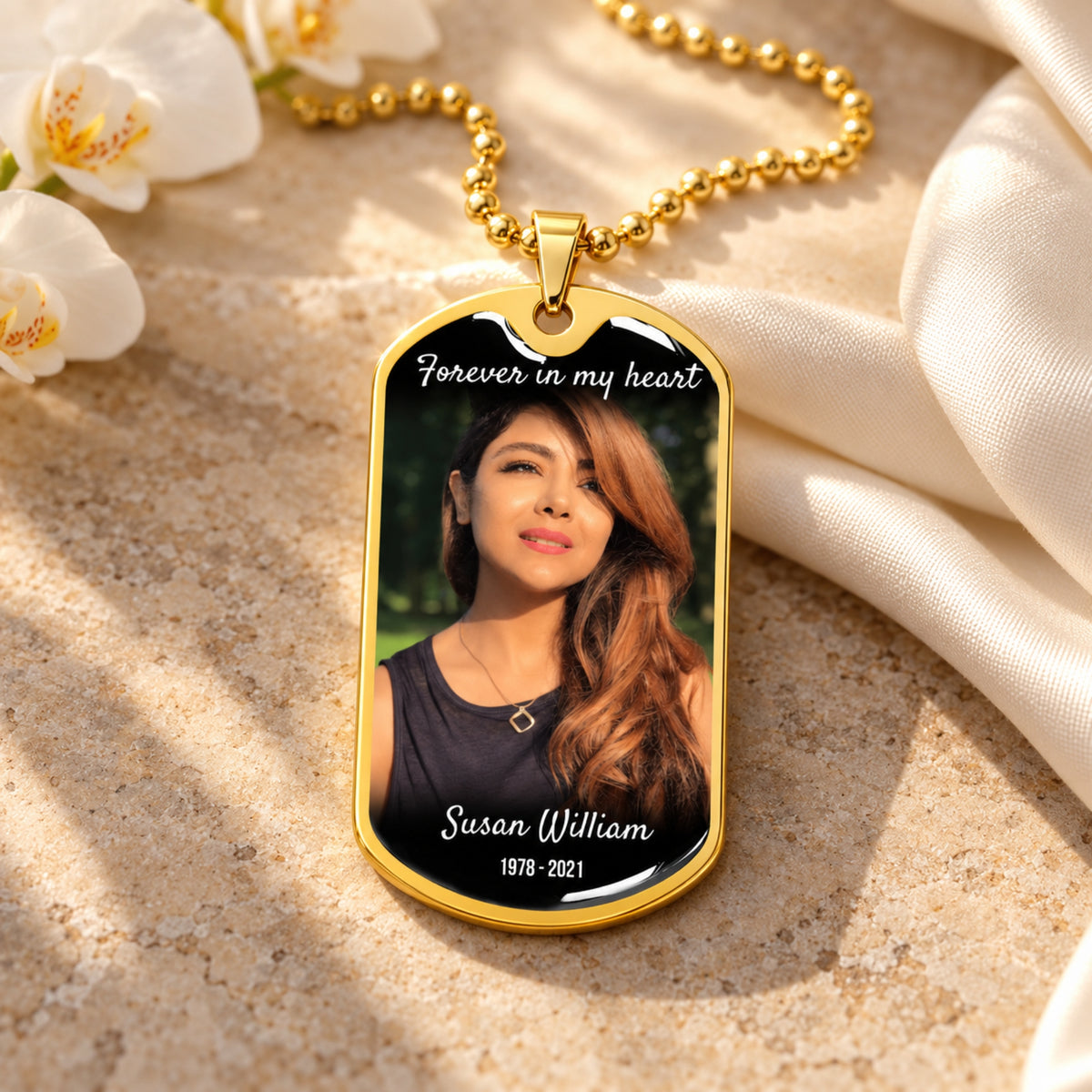 The Custom Photo Dog Tag Necklace