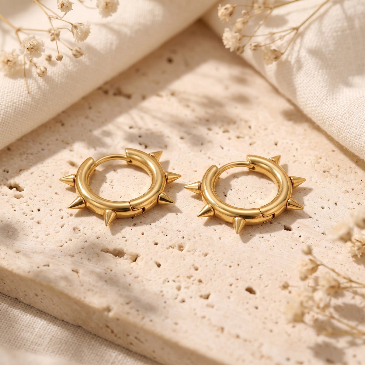The Spiked Hoop Earrings