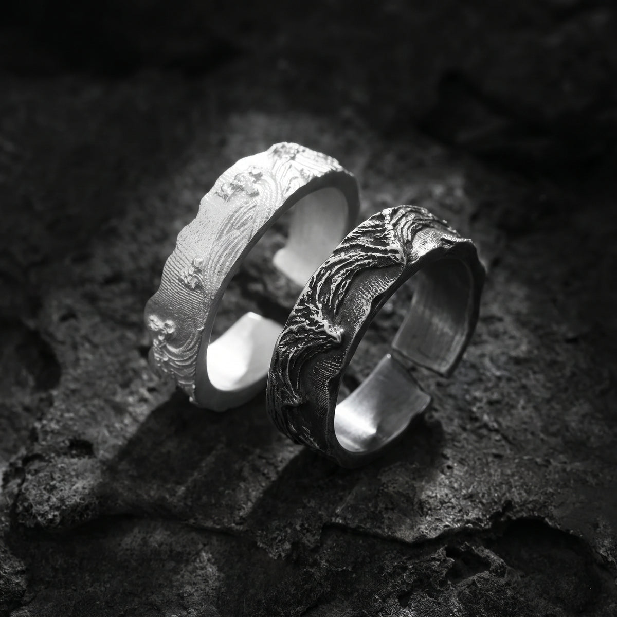 The Ocean Wave Open Band Ring