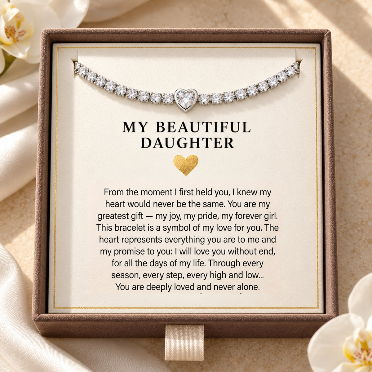 The Heart Tennis Bracelet