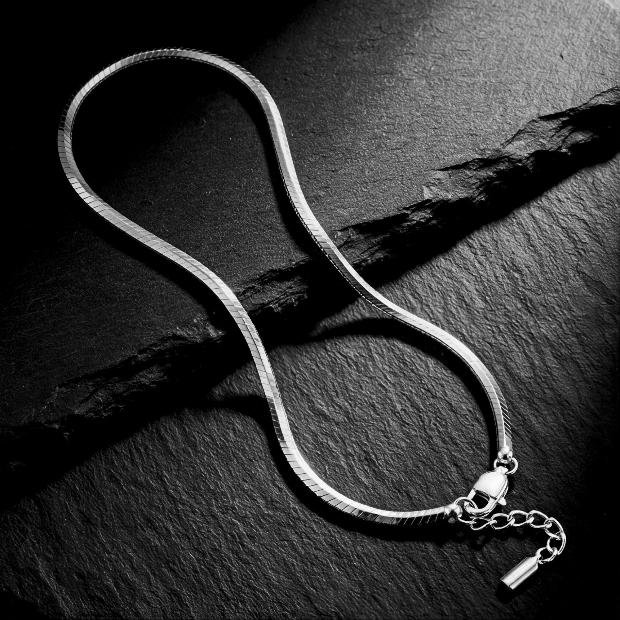 Octagon Link Bracelet - Silver