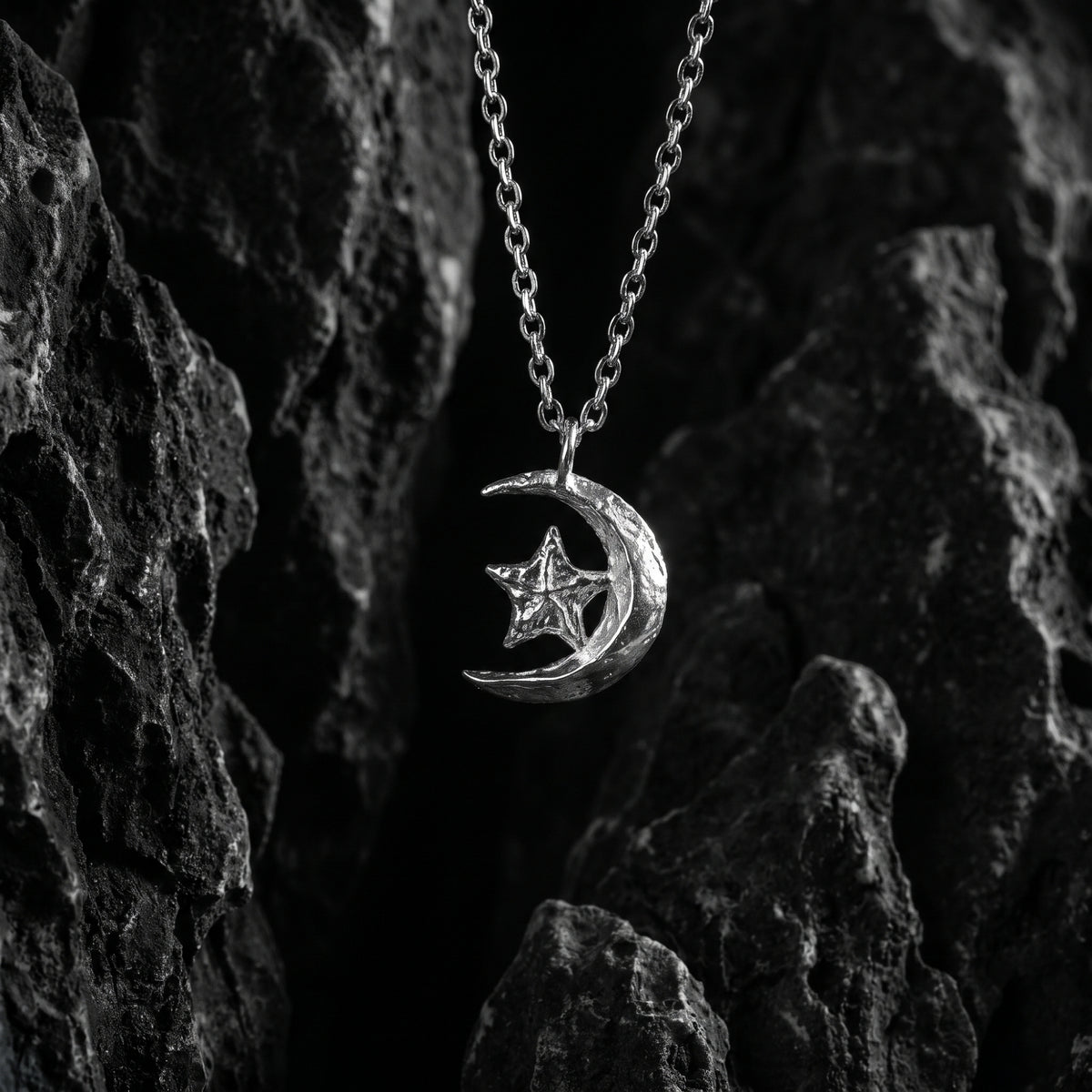 The Crescent Star Pendant Necklace