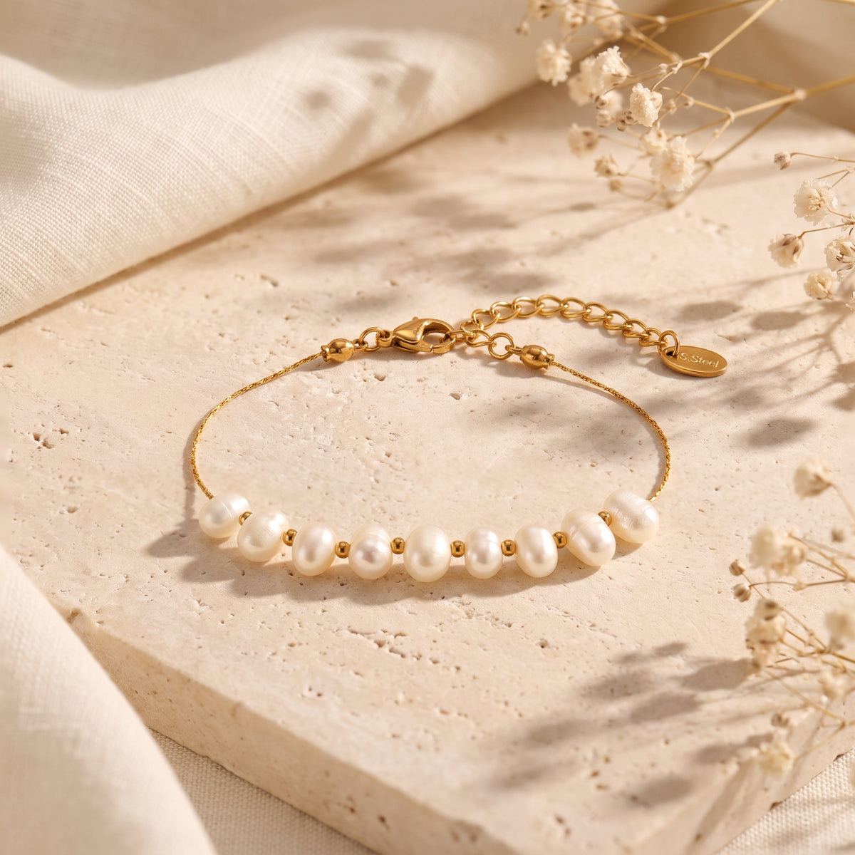 The Luminous Pearl Station Bracelet
