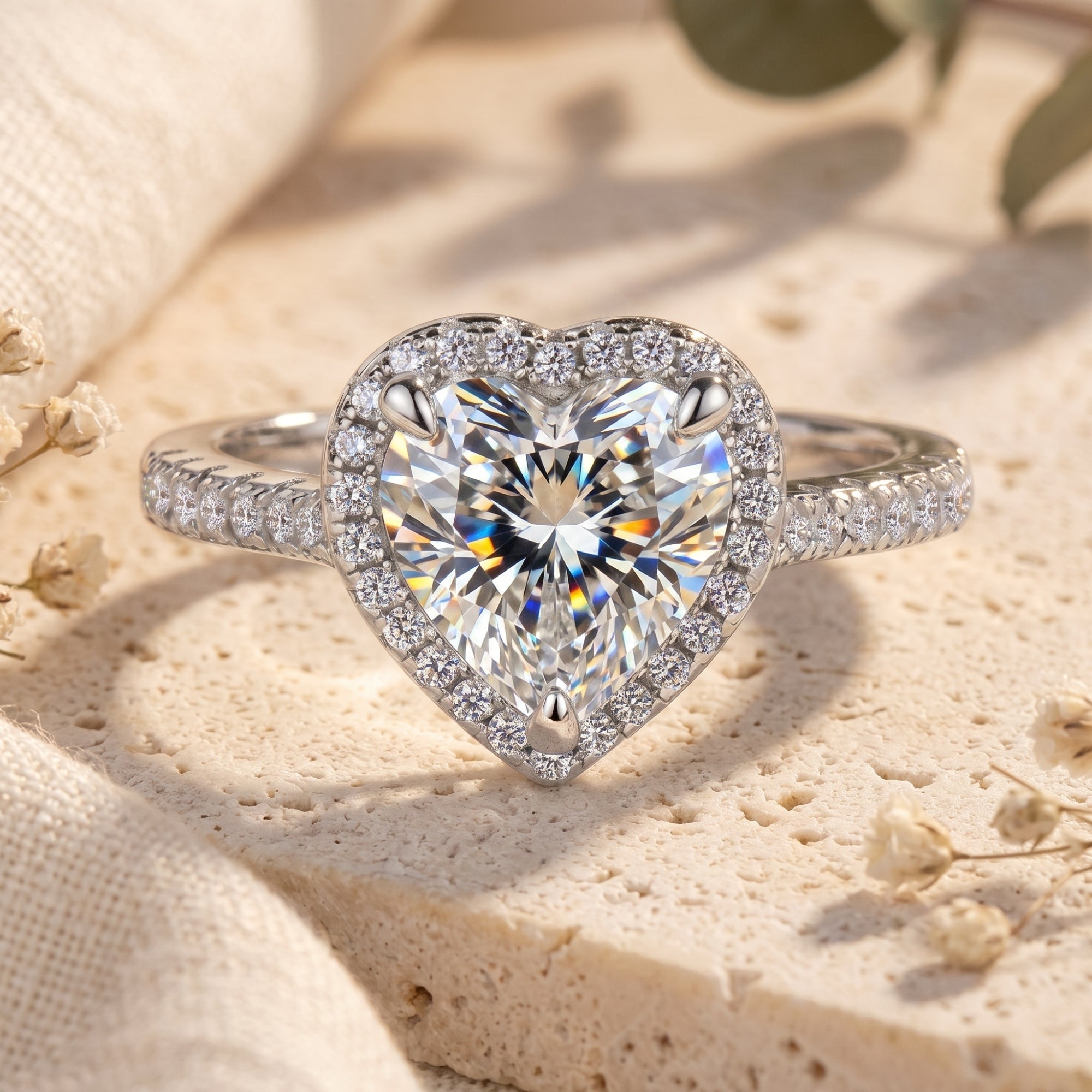 The Sweetheart Halo Ring