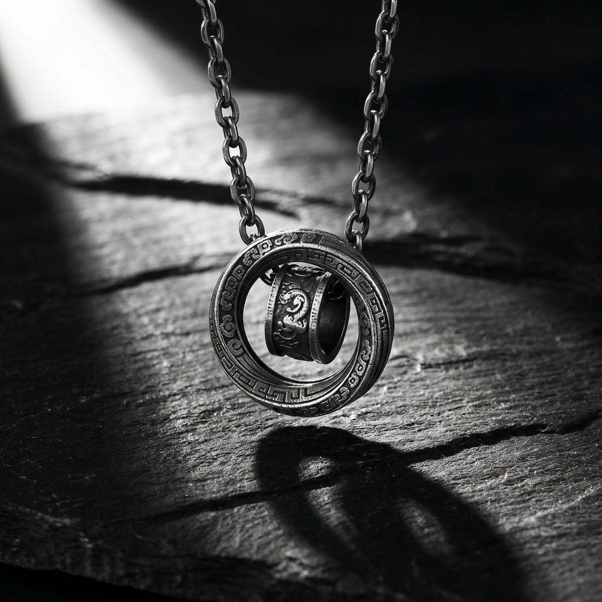 The Orbiting Ring Pendant Necklace