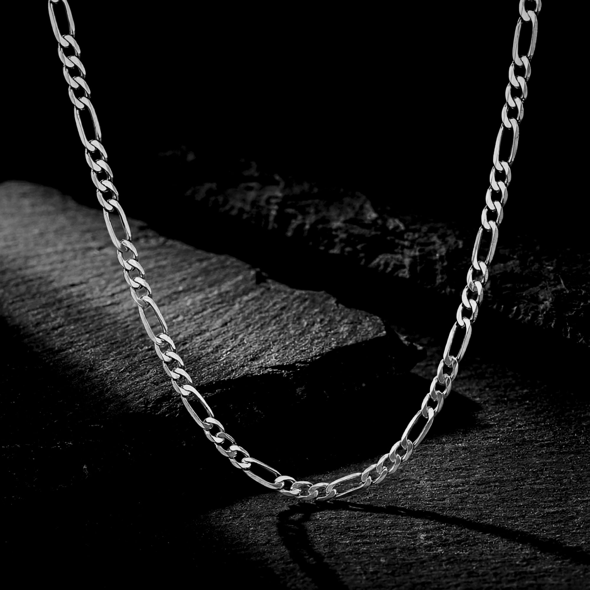 The Regal Figaro Chain - Silver - 3mm