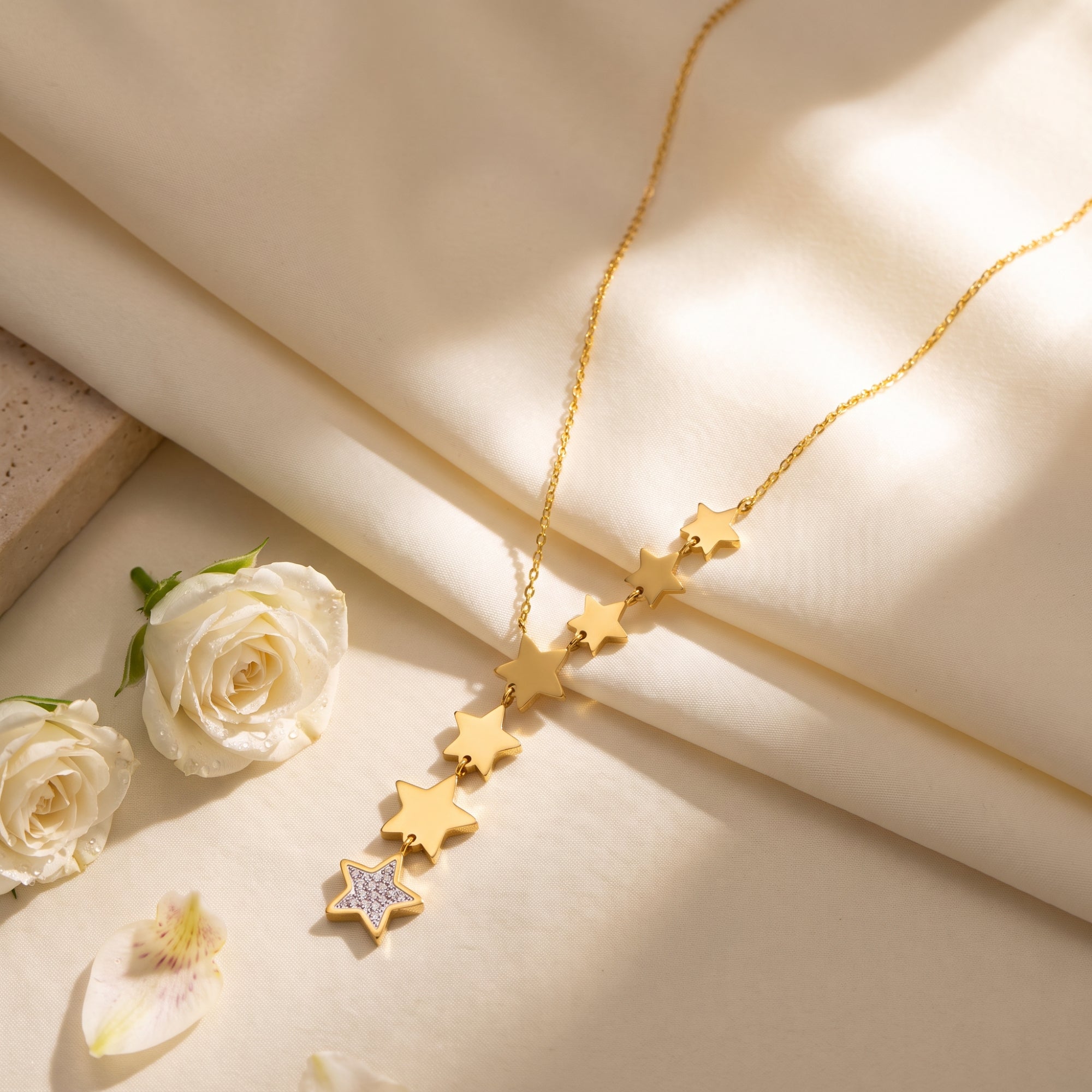 The Cascading Star Station Necklace