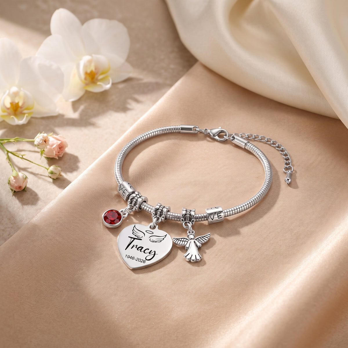 The Guardian Angel Heart Bracelet