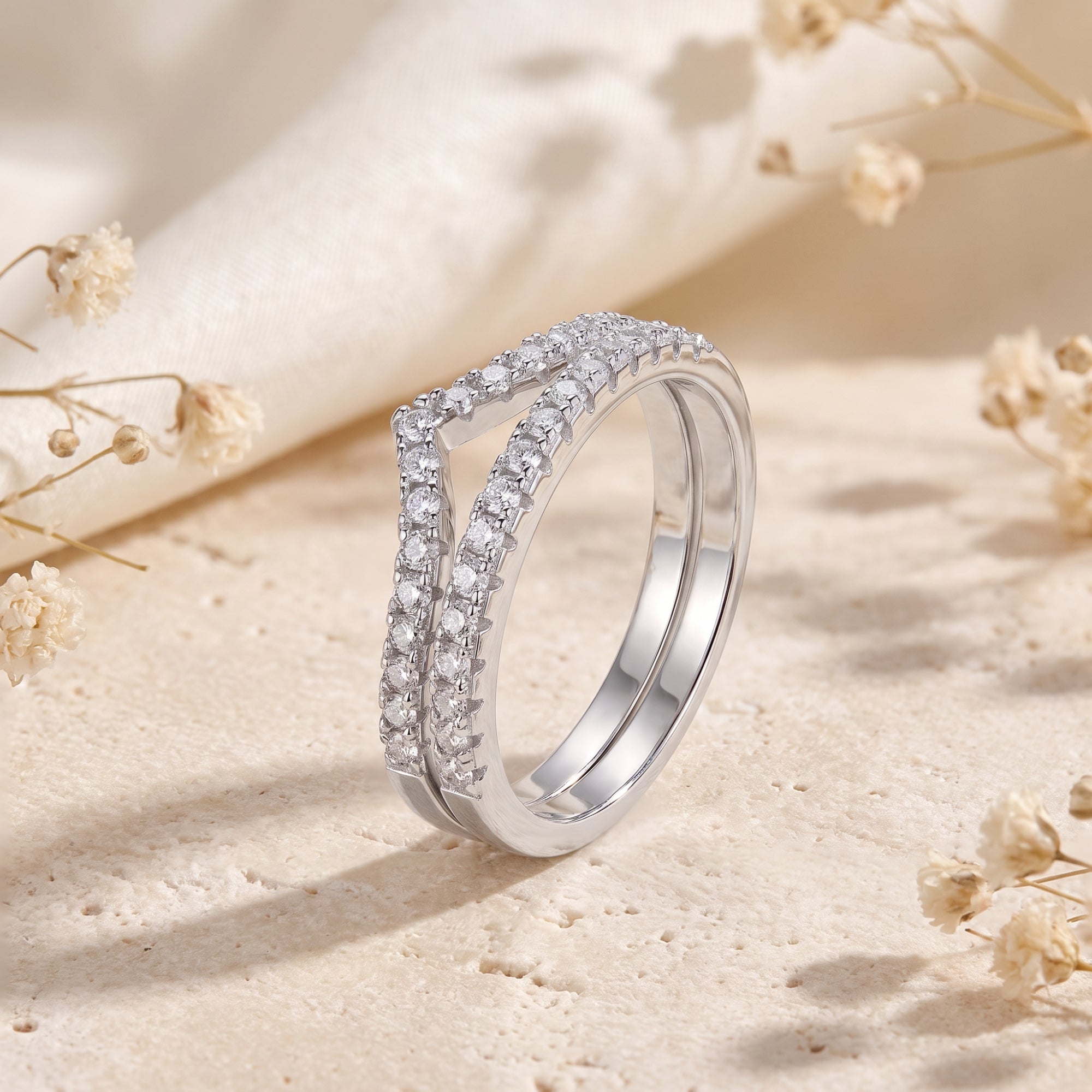 The Double Chevron Ring