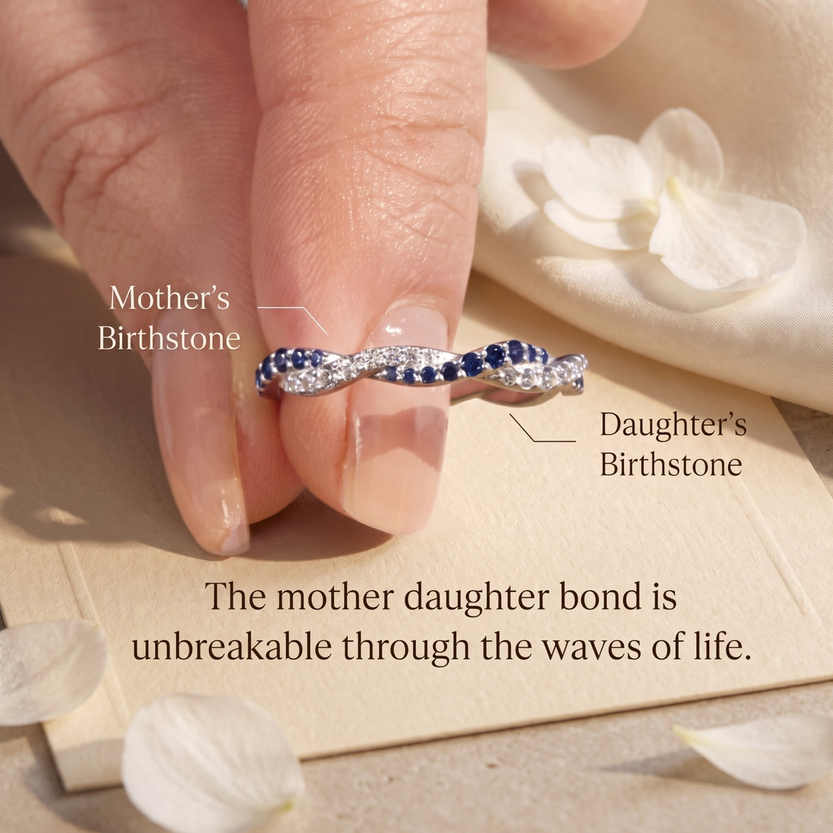 The Mother & Daughter Wave Ring