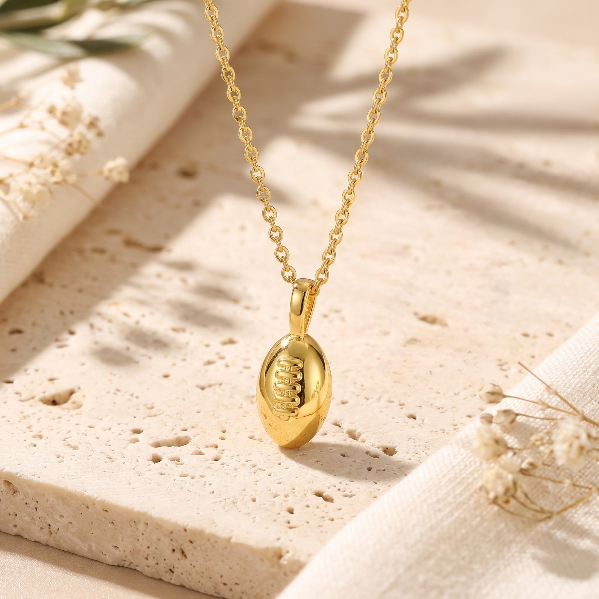 The Football Pendant Necklace
