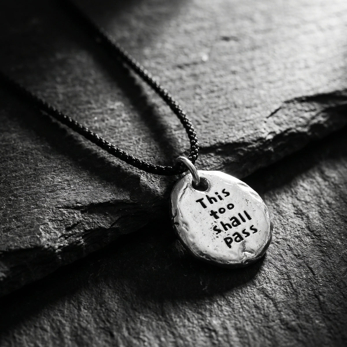 The Engraved Pebble Necklace