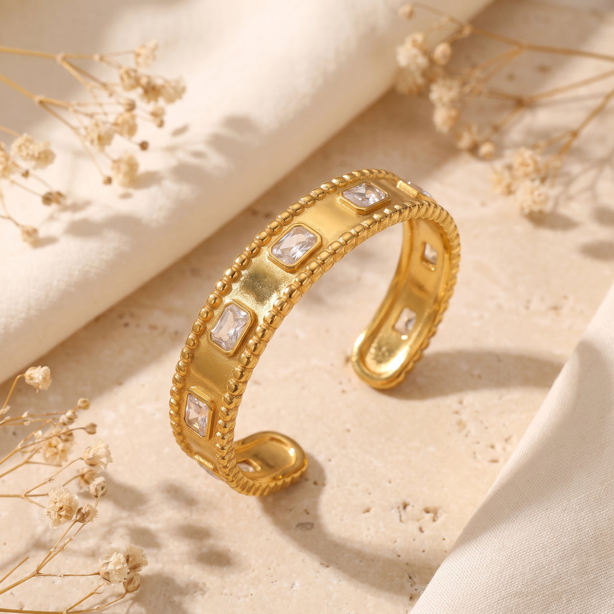 The Beaded Station Cuff Bracelet