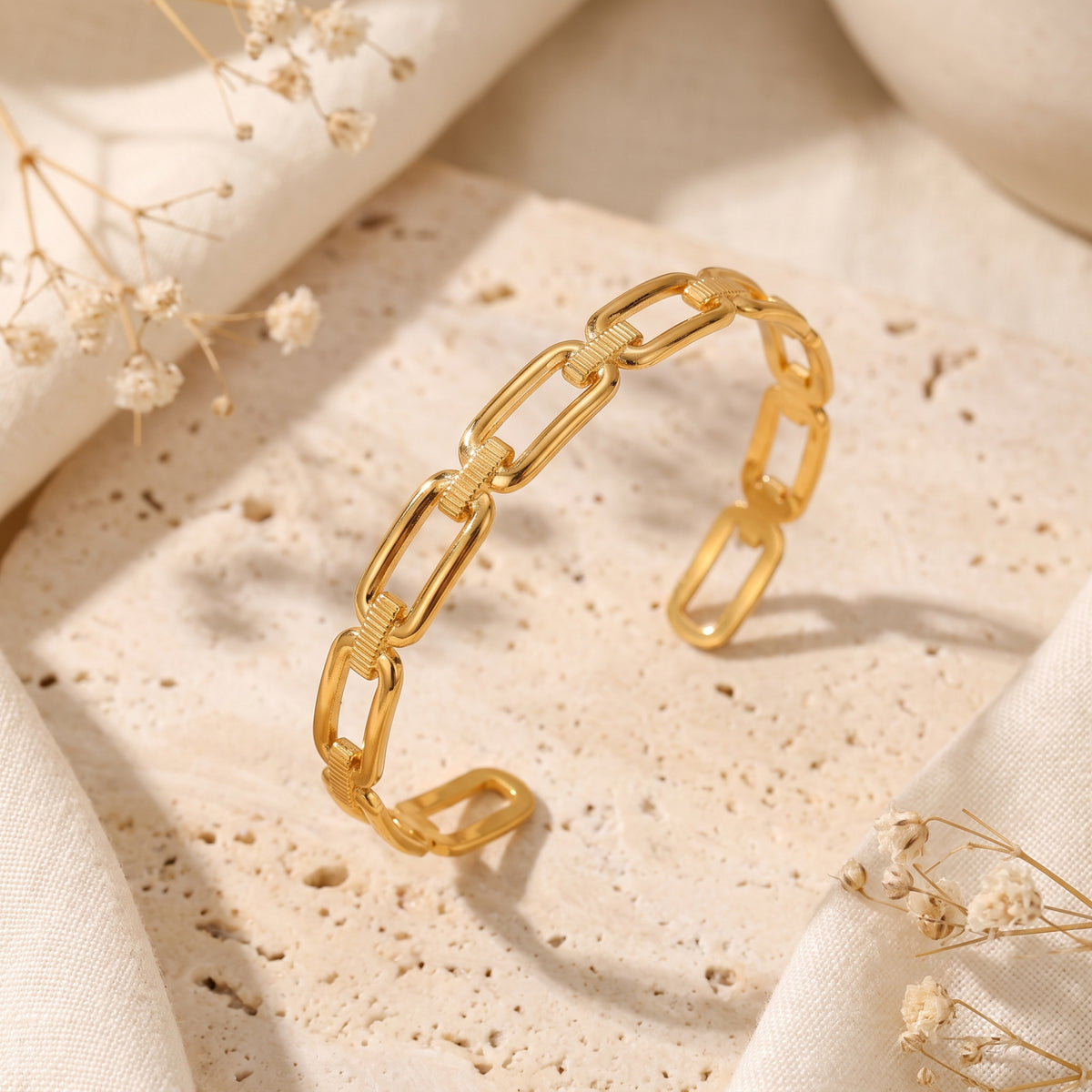 The Paperclip Link Cuff Bracelet