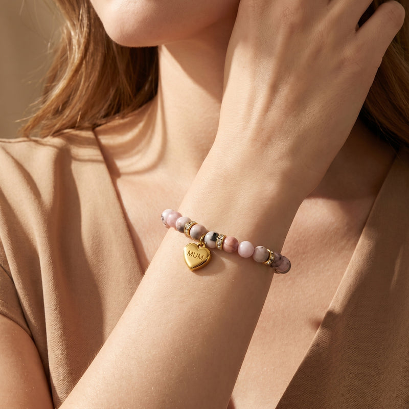 The Madeline Rhodonite Bracelet