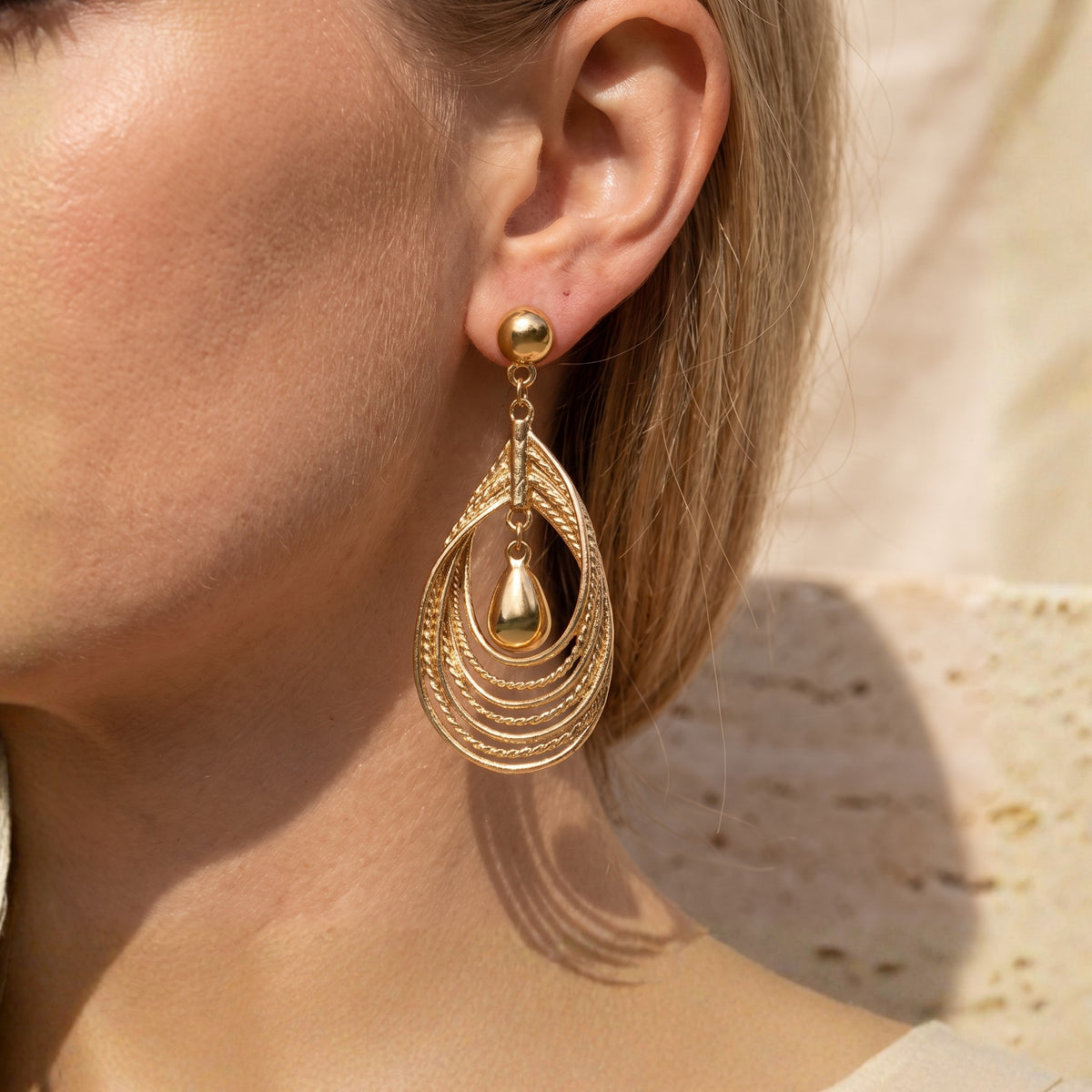 The Layered Teardrop Earrings