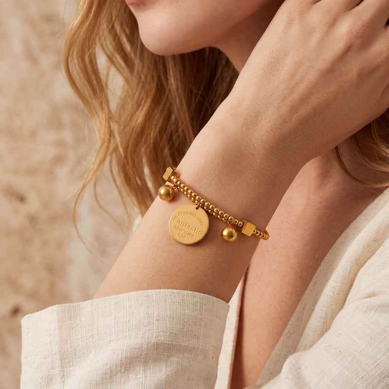 The Eternal Disc Beaded Bracelet