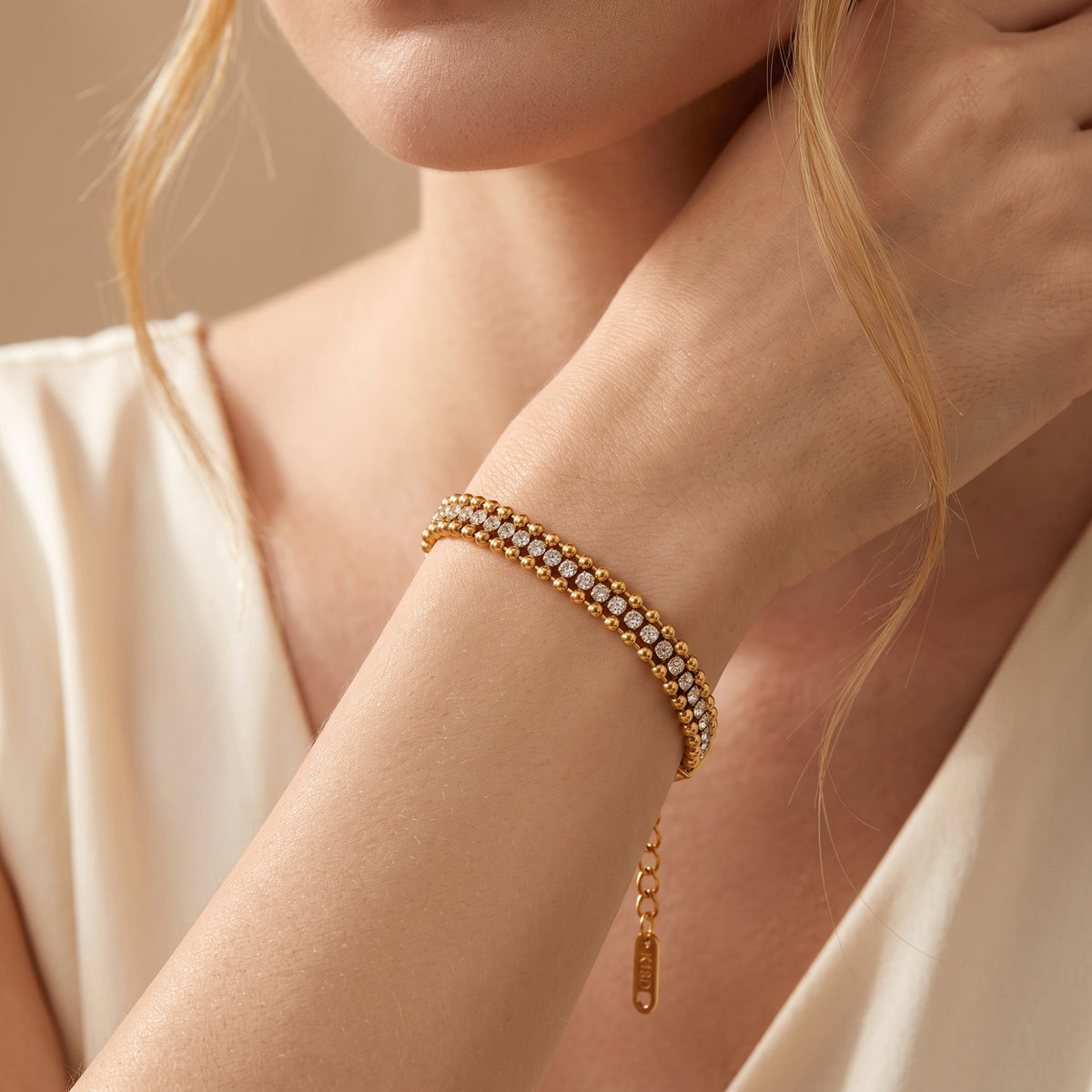 The Triple Row Beaded Bracelet