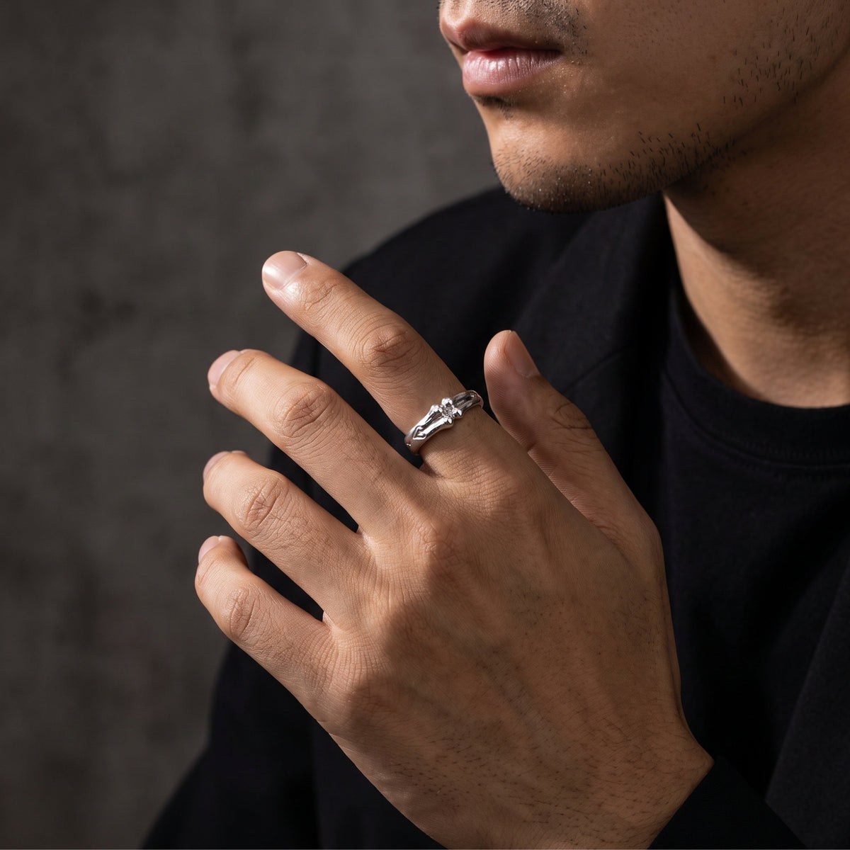 The Sacred Bone Open Band Ring