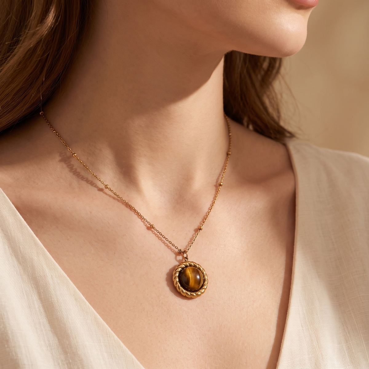 The Aura Cabochon Pendant Necklace