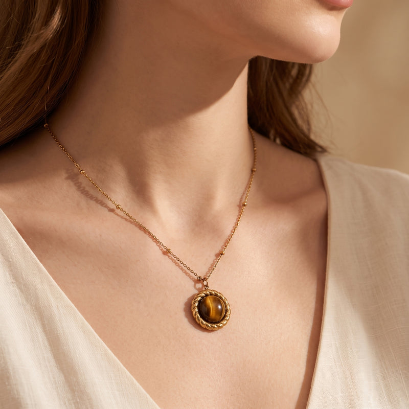 The Aura Cabochon Pendant Necklace